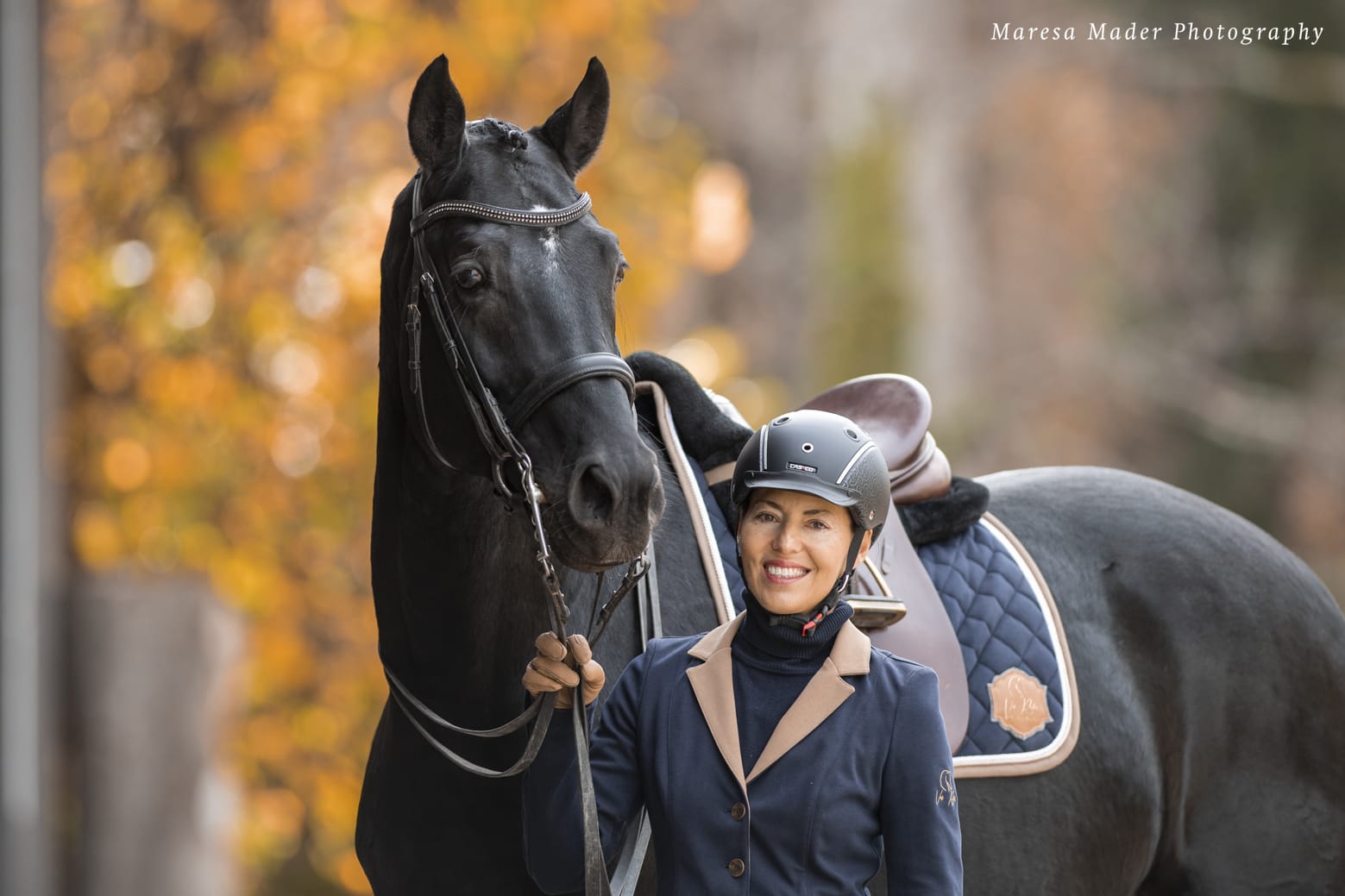 Anja Beran mit Pferd